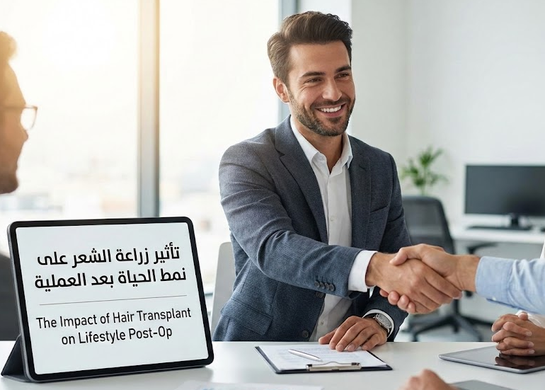 تأثير زراعة الشعر على نمط الحياة بعد العملية