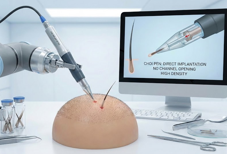 لماذا تعتبر تقنية القلم Choi Pen مميزة في زراعة الشعر؟