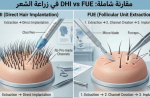 مقارنة شاملة بين تقنيات DHI وFUE في زراعة الشعر